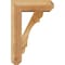 Ekena Millwork Olympic Craftsman Rough Sawn Bracket w/ Offset Brace, Western Red Cedar, 6"W x 16"D x 24"H BKT0604X16X24OLY04RWR - alternate 2